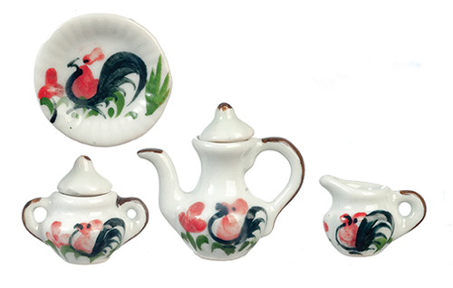 Ceramic Teapot Set, 6 oc,